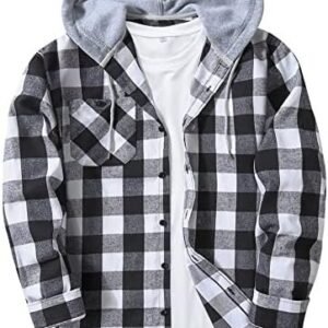 JACKETOWN Hooded Flannel, Jacket