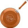 Rachael Ray Cucina Nonstick Cookware Pots and Pans Set, 12 Piece, Pumpkin Orange - Image 5